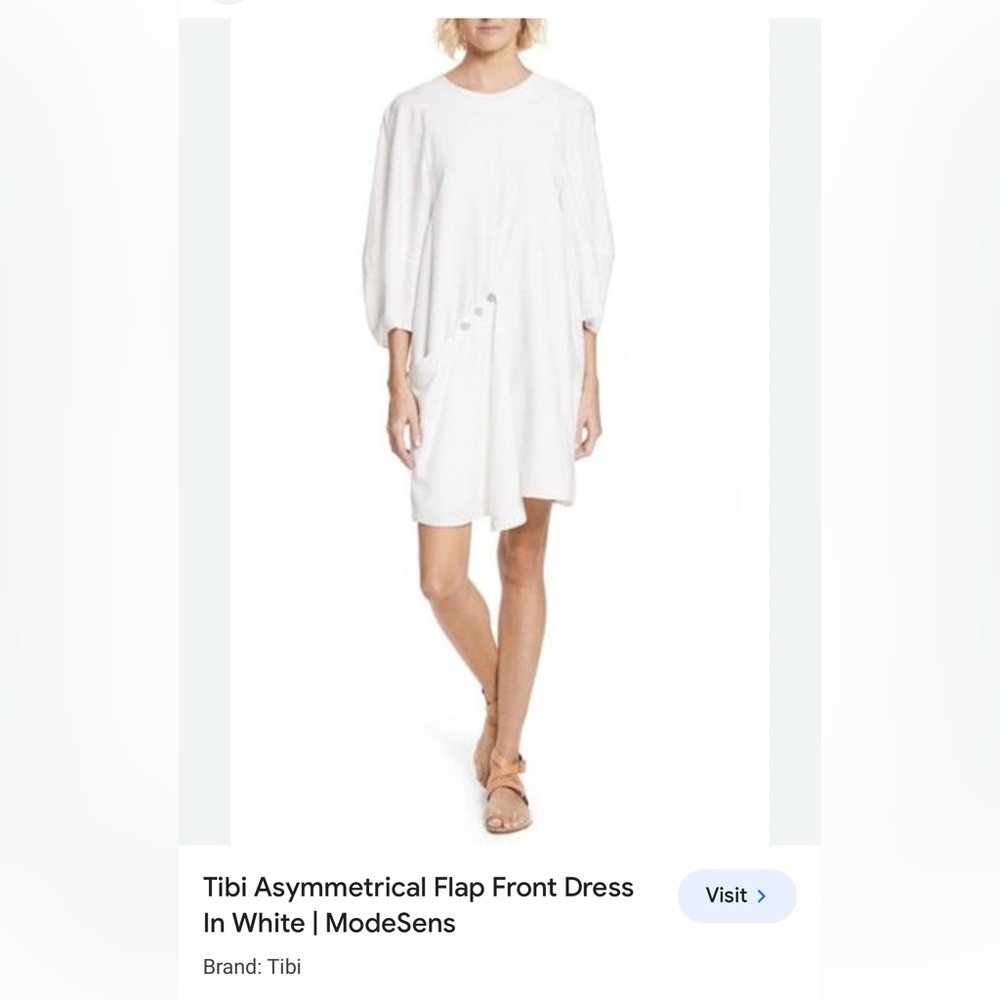 Tibi Asymmetrical Flap Front Flap Front Dress - image 5